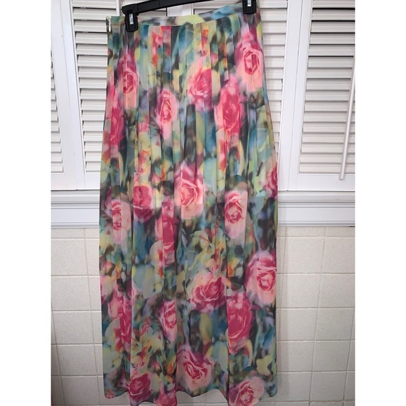 i jeans by Buffalo Dresses & Skirts - Rose Watercolor Super Maxi Skirt women’s conference floral spring feminine cute
